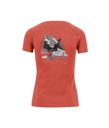 KARPOS Genzianella W T-Shirt Hot Coral